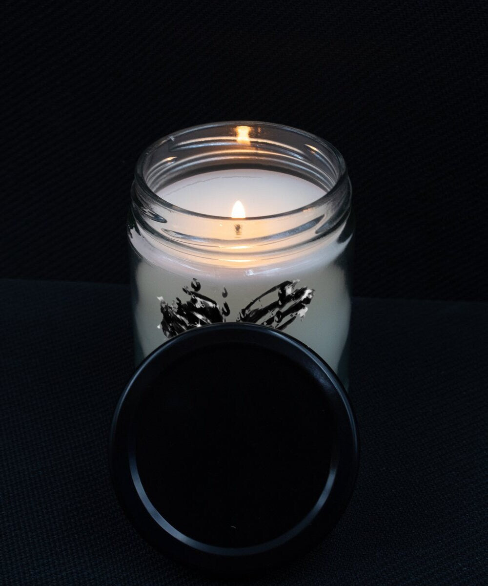 Vanilla Art Candle Unique Gift for Home or Mom Decor