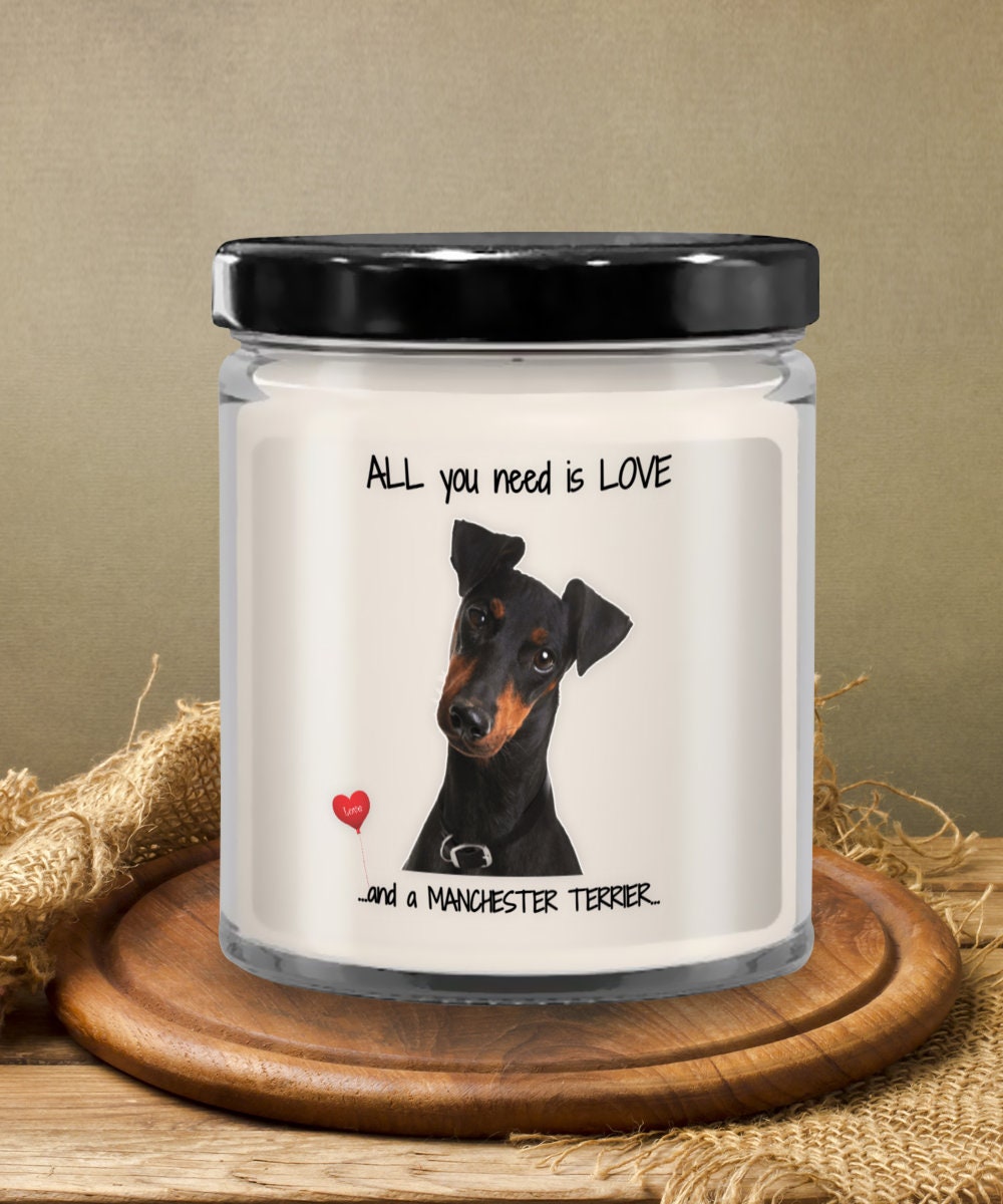 Manchester Terrier Dog Lover Dog Mom Candles