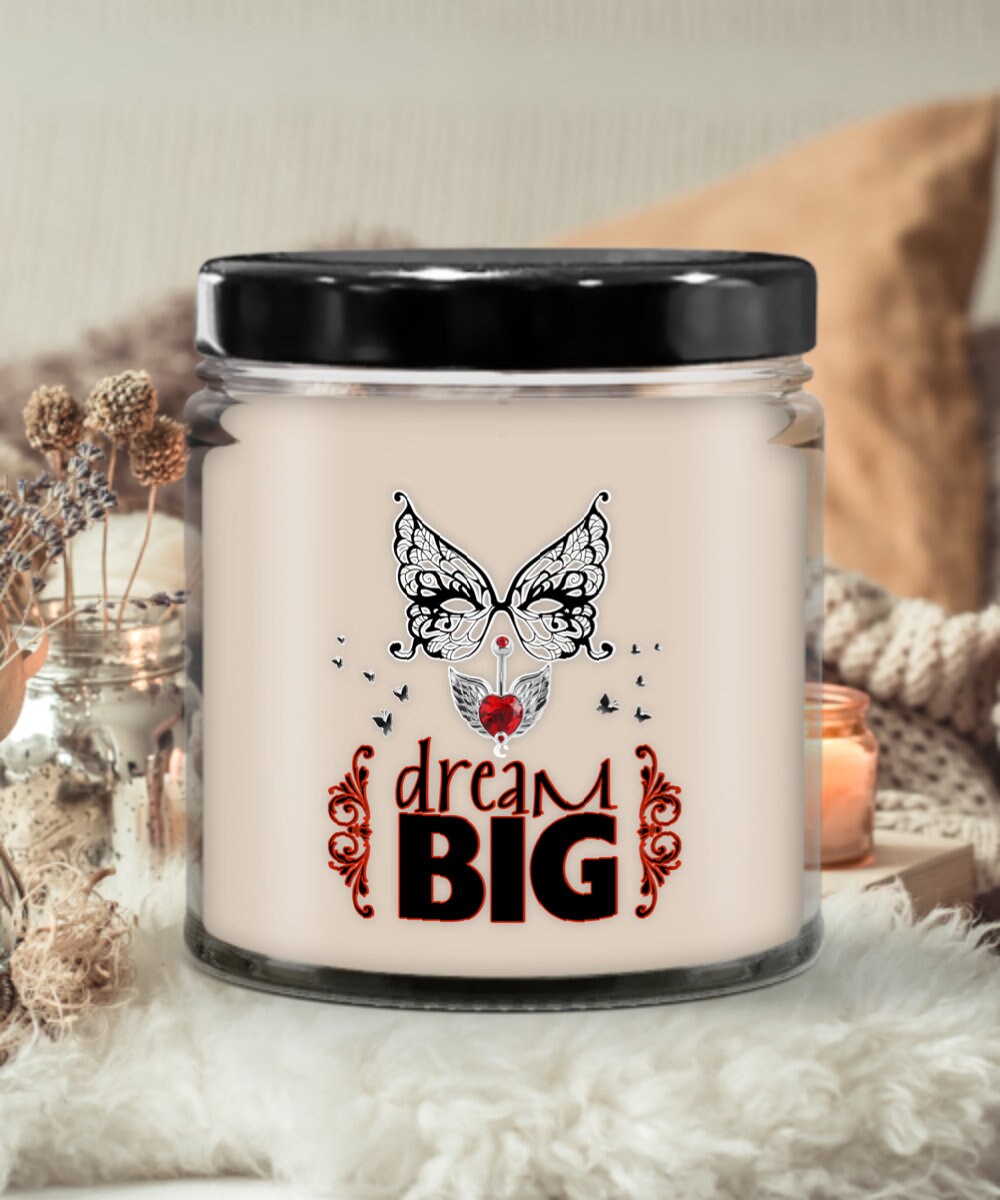 Dream Big Vanilla Soy Candle in Jar Scented Gift for Daughter