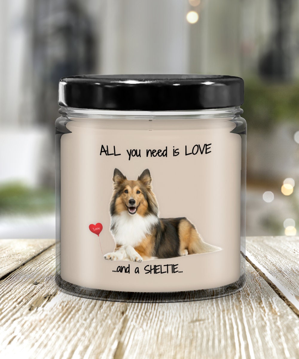 Sheltie Dog Candle for Sheltie Lovers and Pet Moms