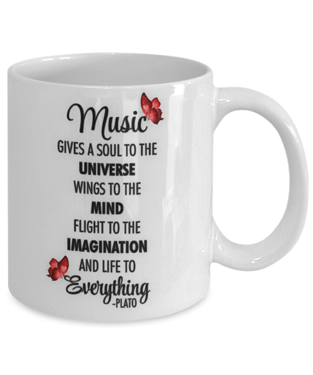 Inspirational Music Quote Coffee Mug for Everyday Motivation
