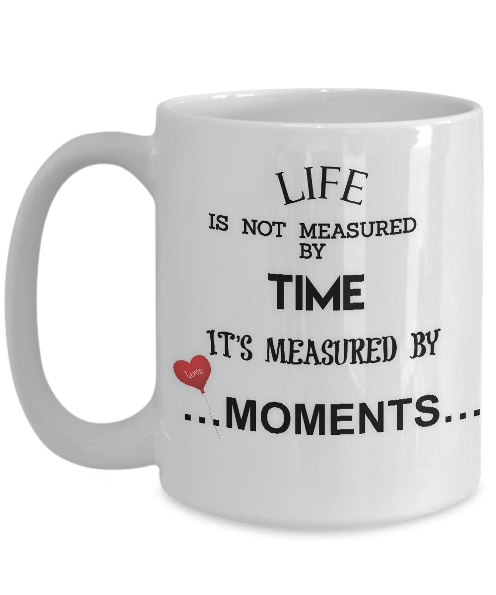 Life Quote Mug Ceramic Gift Inspirational Coffee Cup for Her