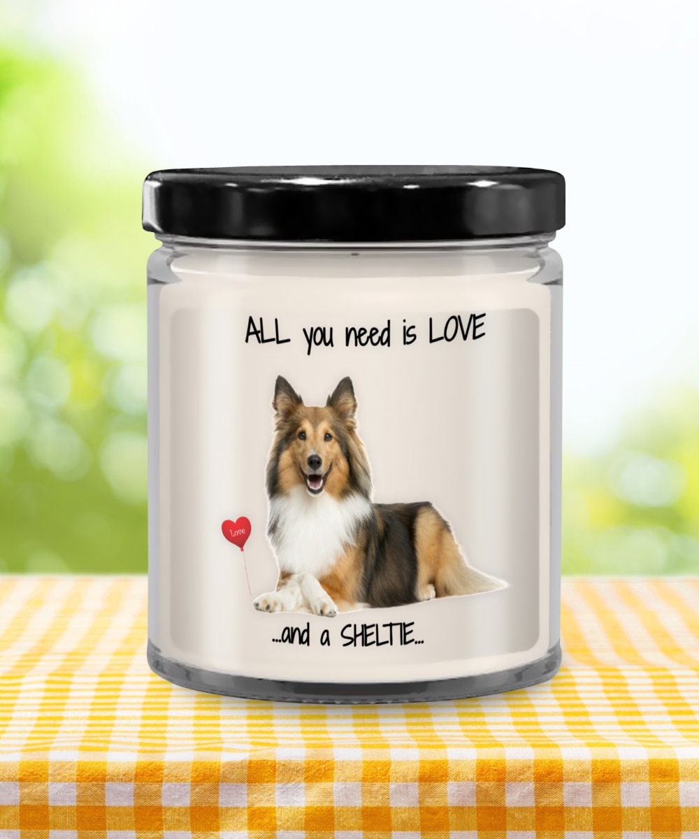 Sheltie Dog Candle for Sheltie Lovers and Pet Moms