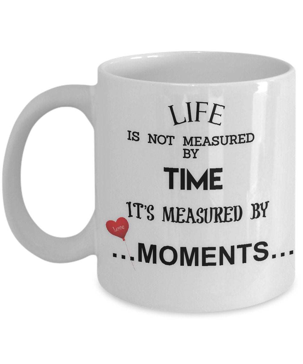 Life Quote Mug Ceramic Gift Inspirational Coffee Cup for Her