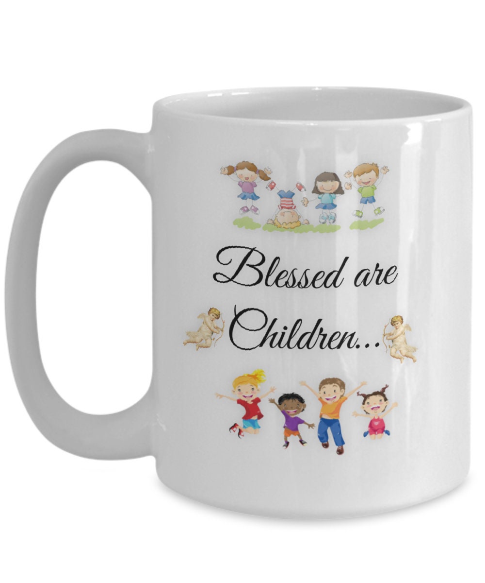 Blessed Children Mug Makes a Heartfelt Family or Mom Gift