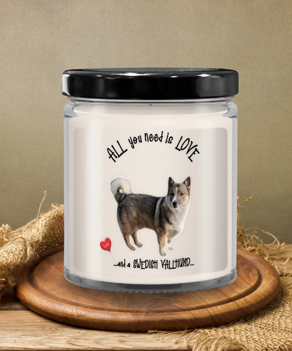All You Need Is Love and a Swedish Vallhund Candle Gift
