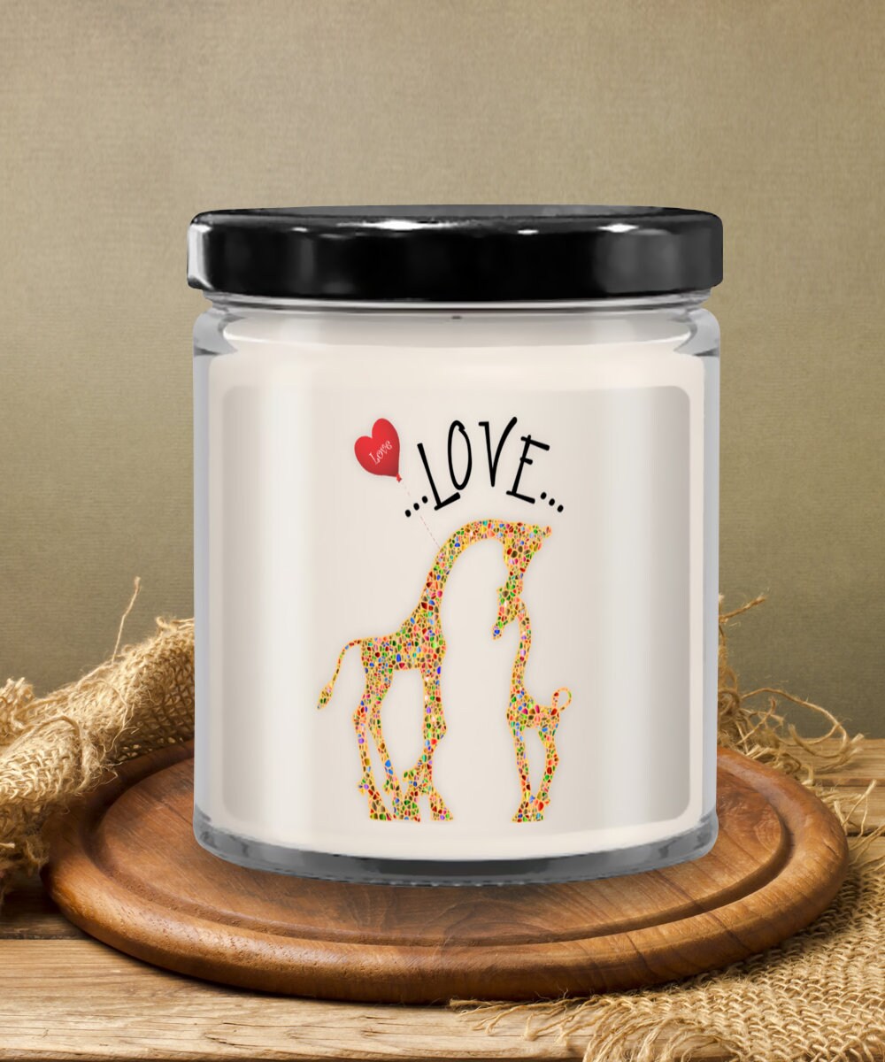 Giraffe Vanilla Candle Gift Set for Mother’s Day and Special Occasions