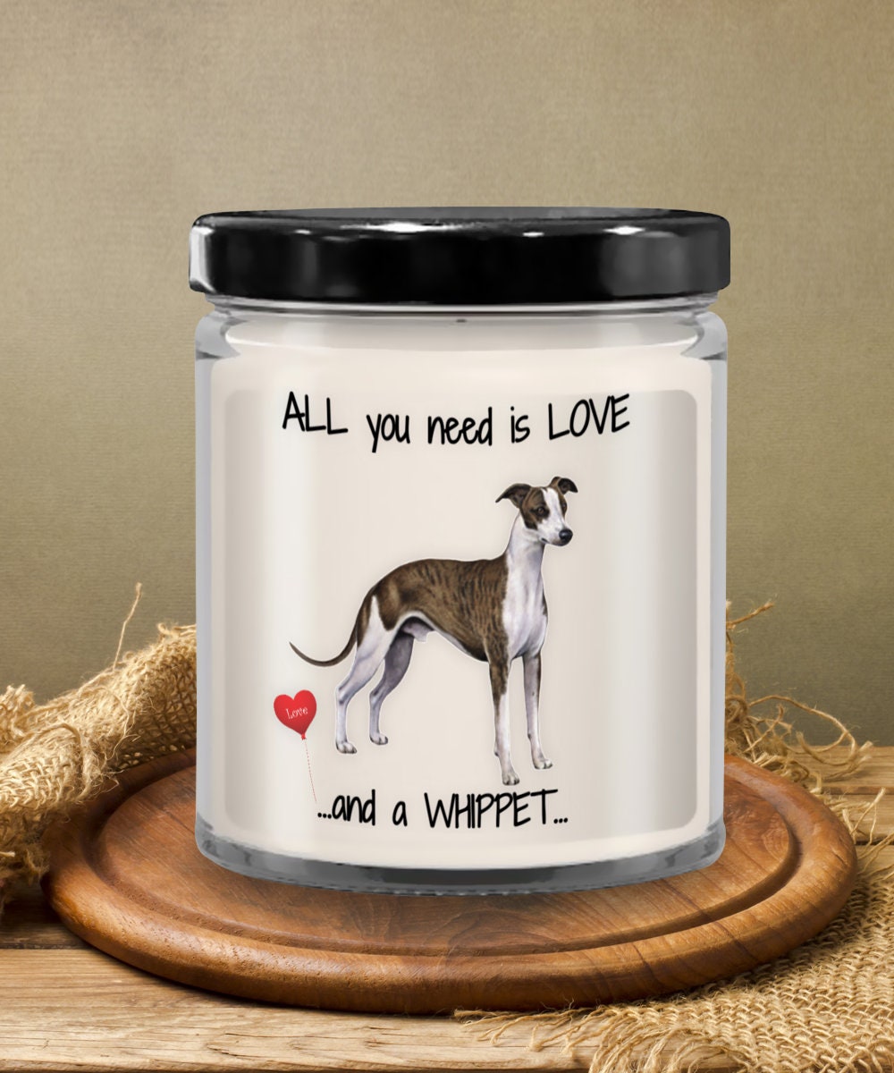 Whippet Dog Candle – Thoughtful Gift for Dog Moms & Whippet Lovers