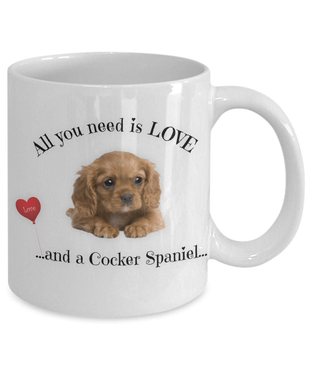 Show your love with this Cocker Spaniel mug for dog moms