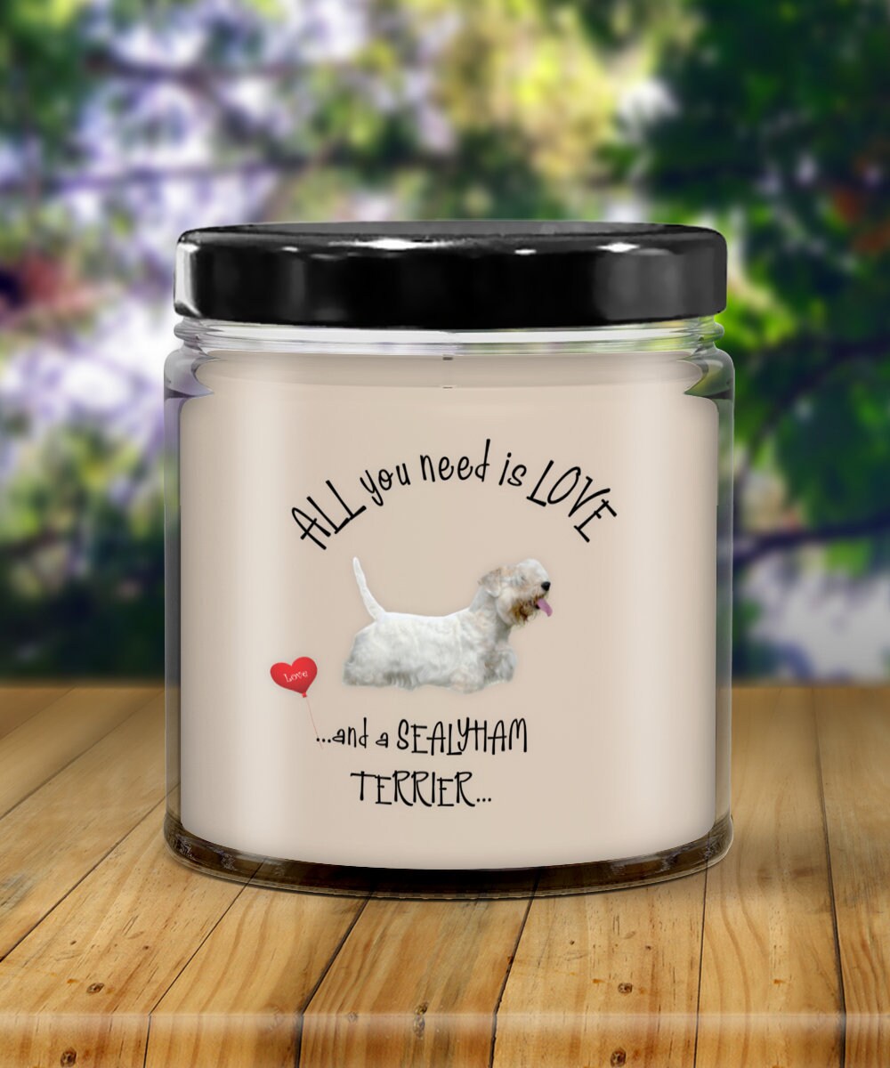 Sealyham Terrier Dog Candle Gift for Pet Lovers and Dog Moms