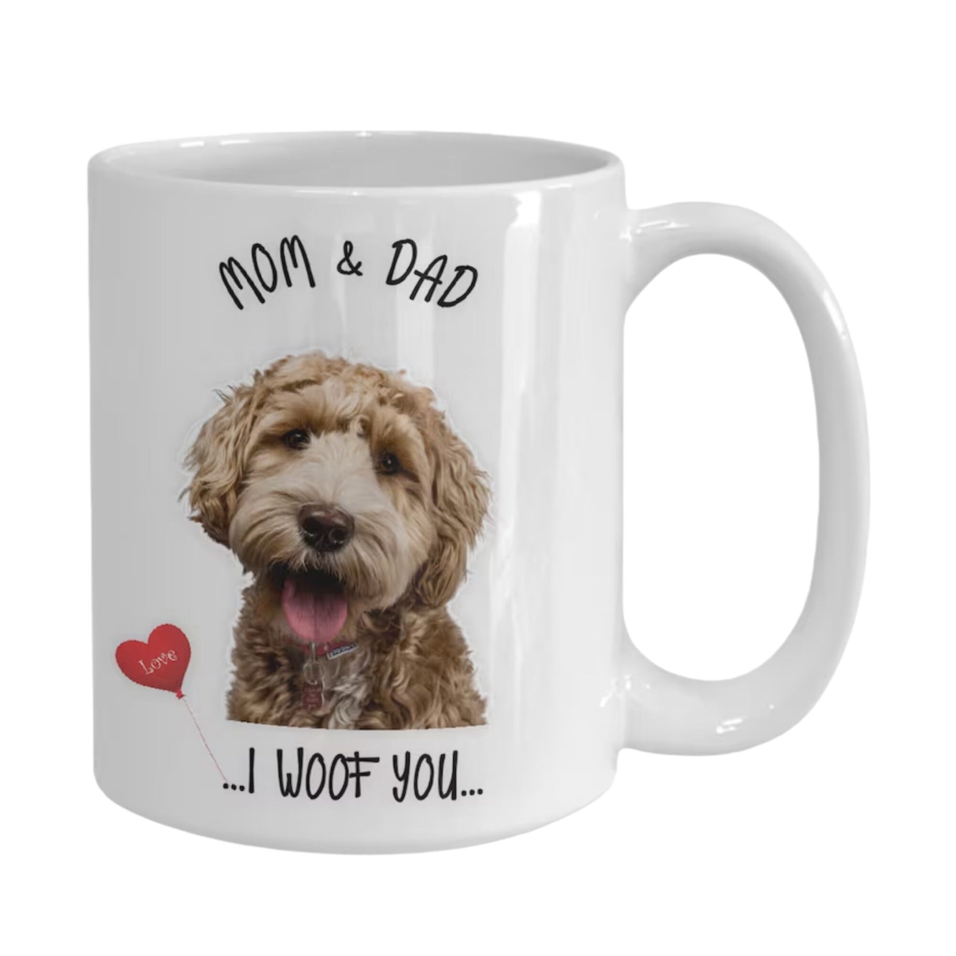 Lagotto Romagnolo Dog Mug I Woof You Gift for Mom and Dad