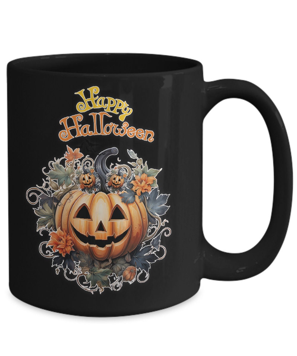Celebrate Halloween with a Happy Halloween Pumpkin Coffee Mug
