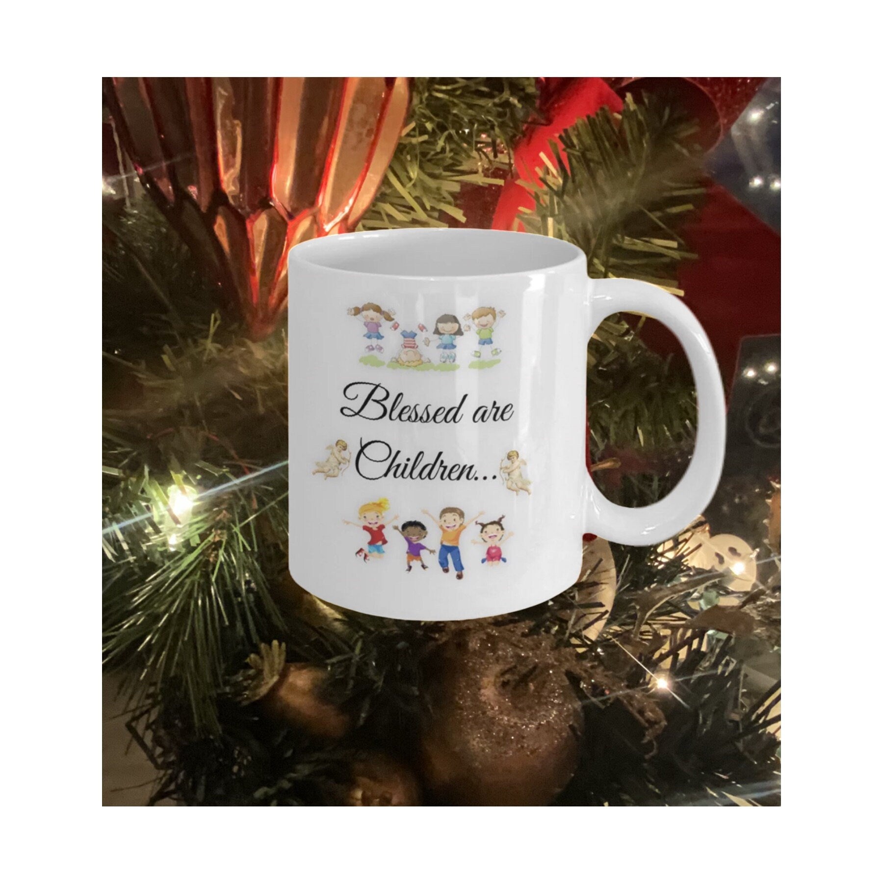 Blessed Children Mug Makes a Heartfelt Family or Mom Gift
