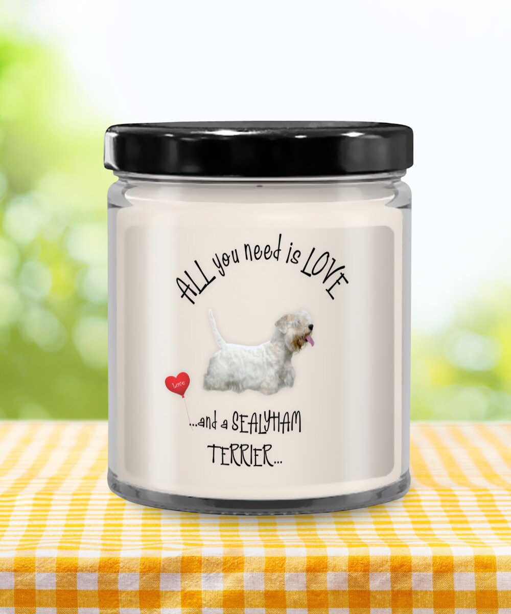 Sealyham Terrier Dog Candle Gift for Pet Lovers and Dog Moms