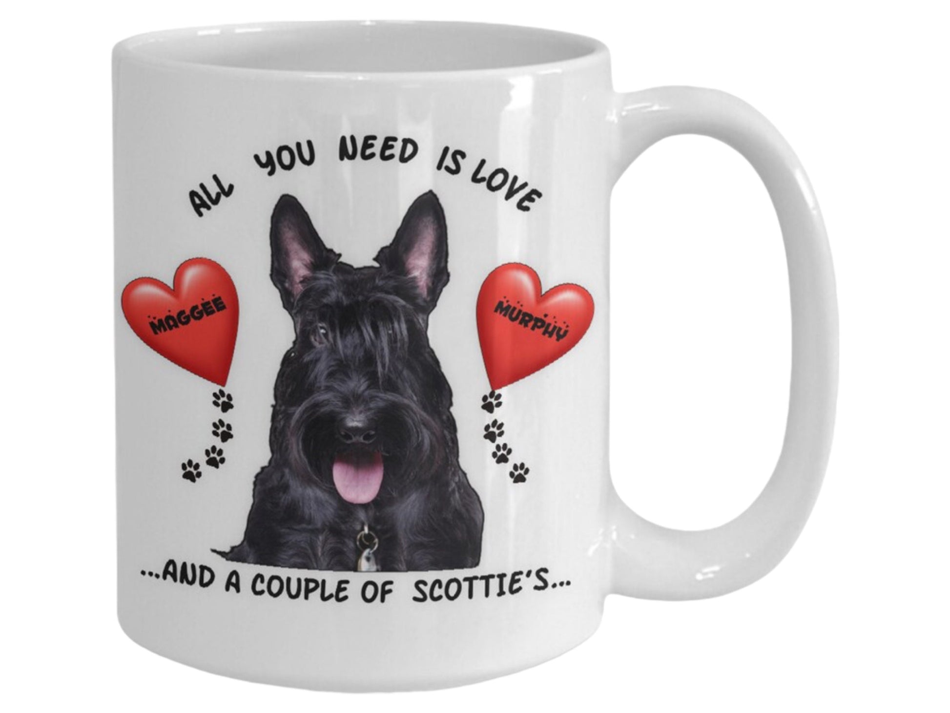 Enjoy your coffee with MAGGEE and Murphy Scotty dog mugs