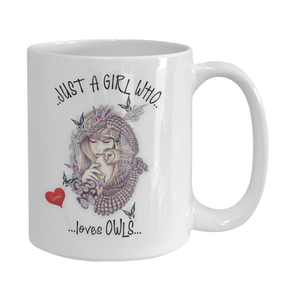 Owl Gift Mug for Girls Who Love Owls Perfect Coffee Cup
