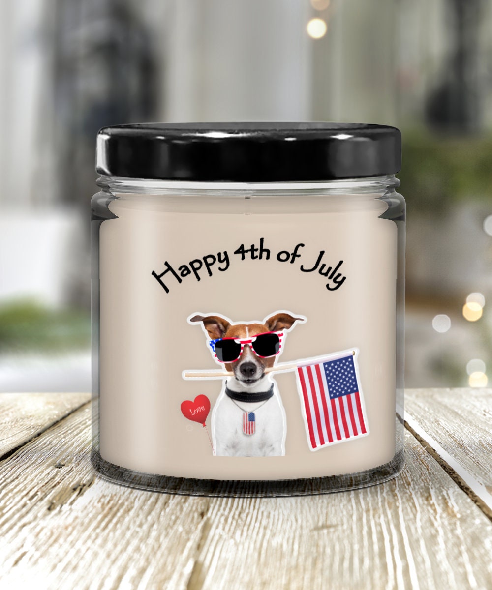 Happy 4th of July Candle Patriotic Gift Idea for Celebration