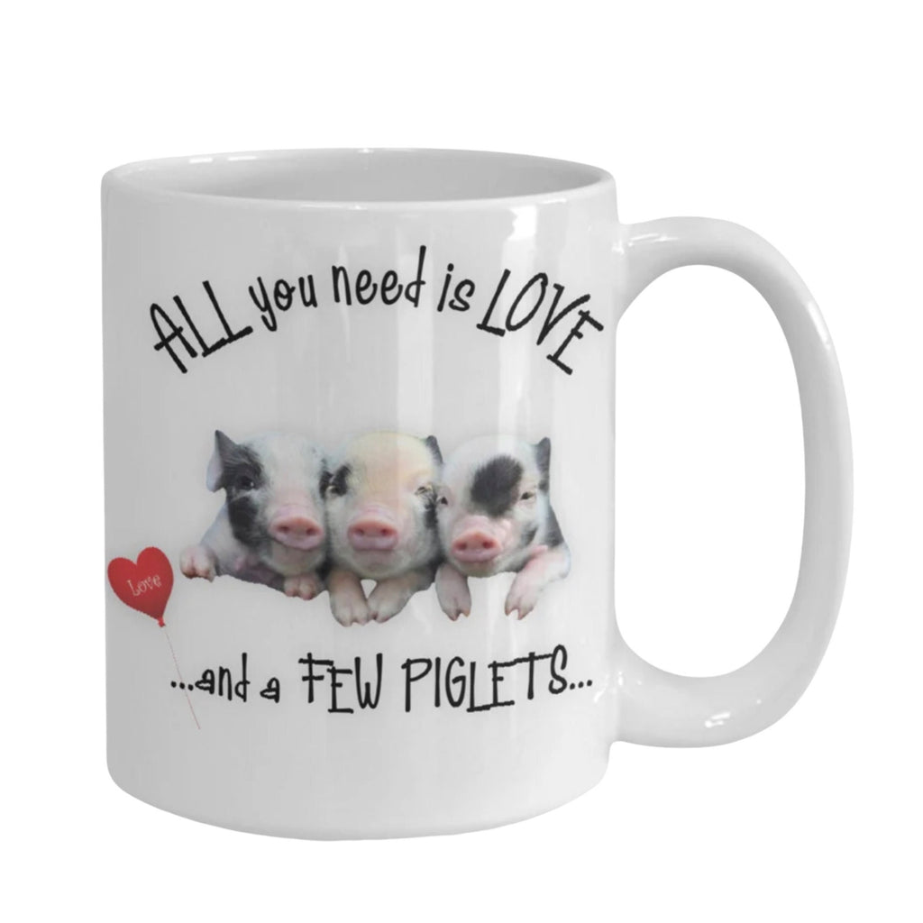 All you need is love and piglets with this cute pig mug gift
