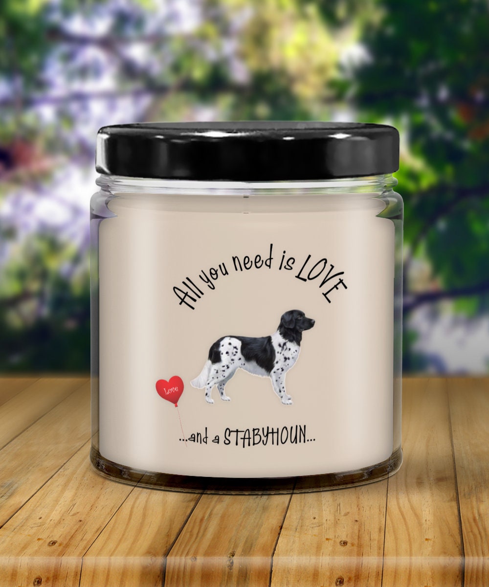 I Love My Stabyhoun Candle Pet Gift