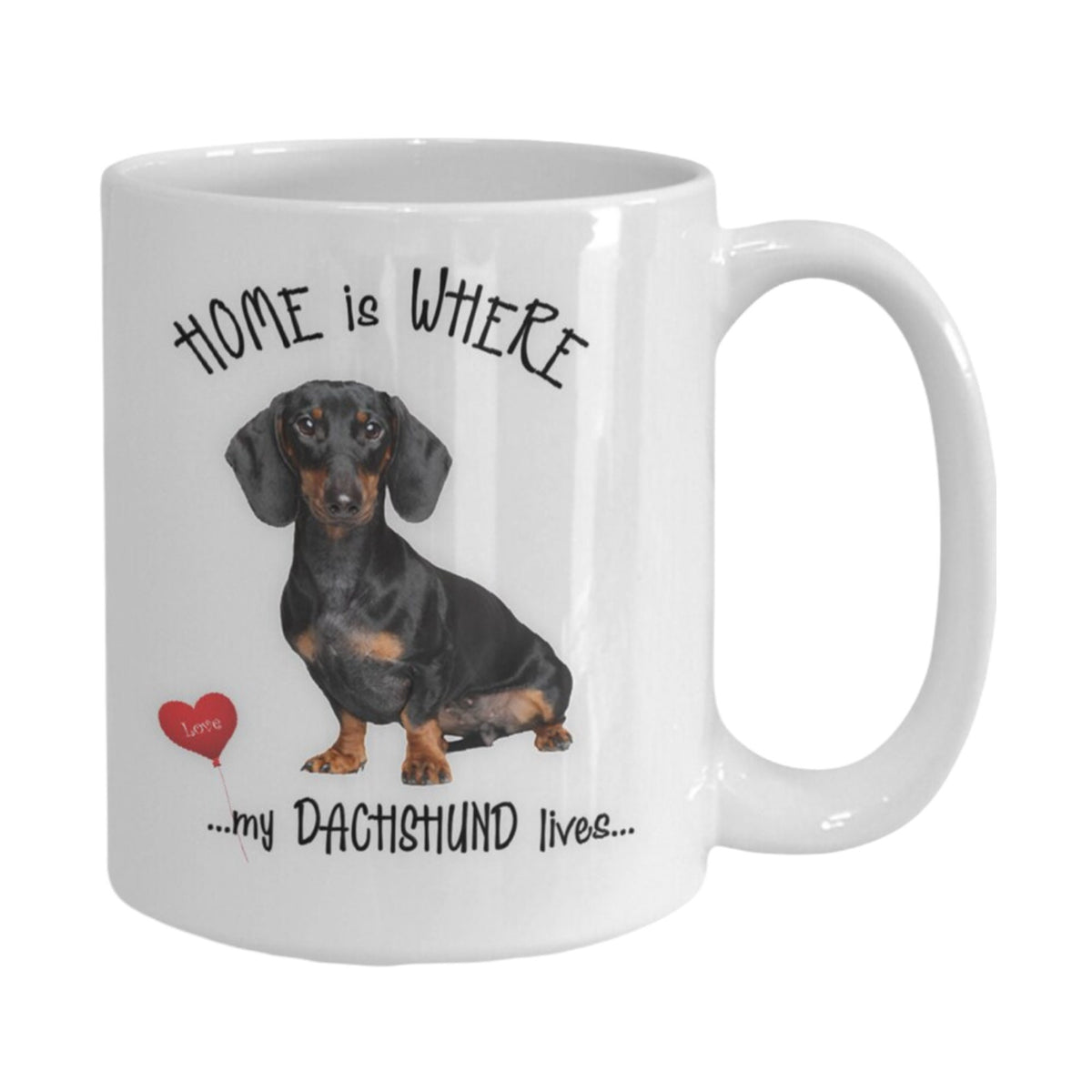 Home Is Where My Dachshund Lives Gift Coffee Mug