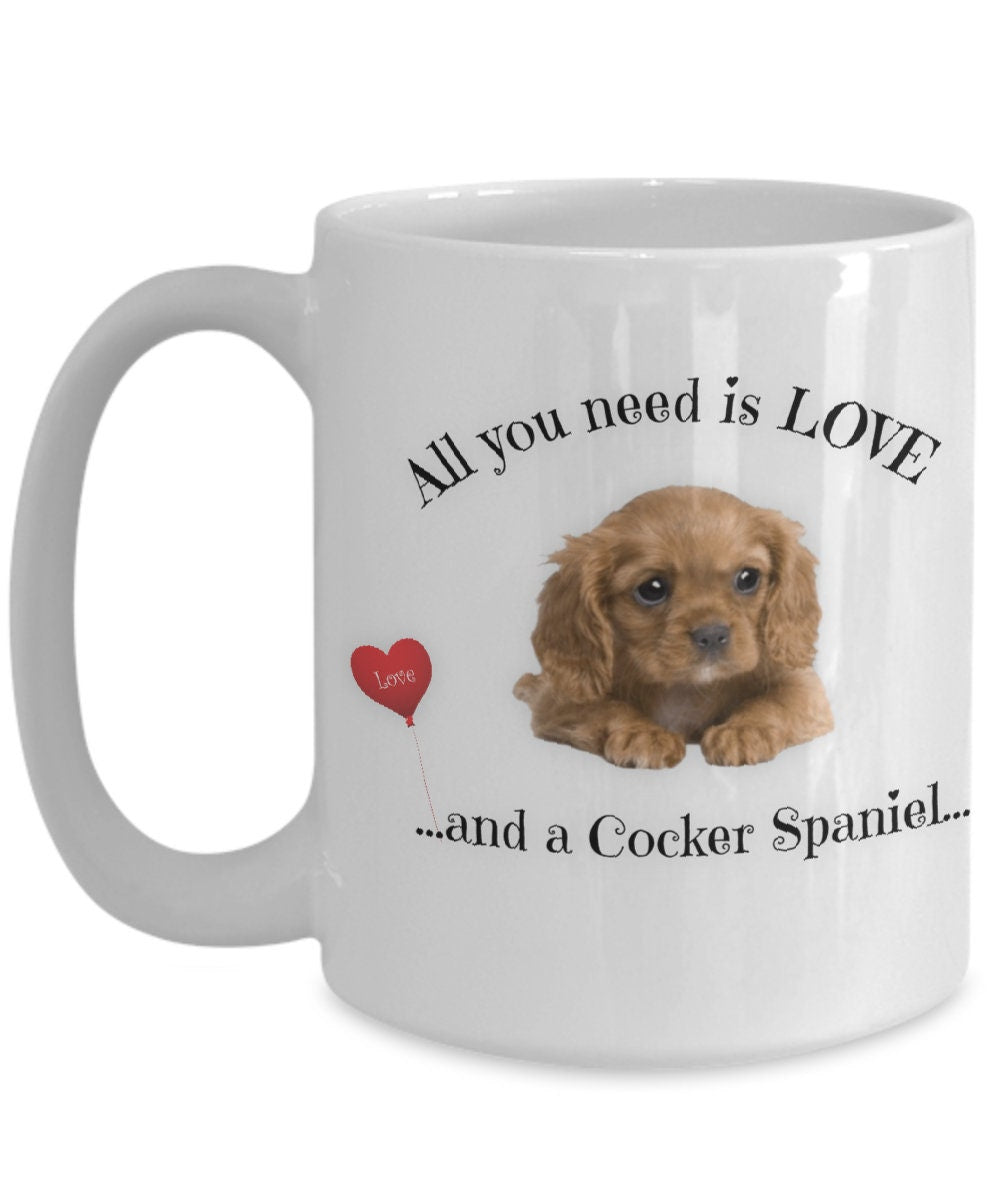 Show your love with this Cocker Spaniel mug for dog moms
