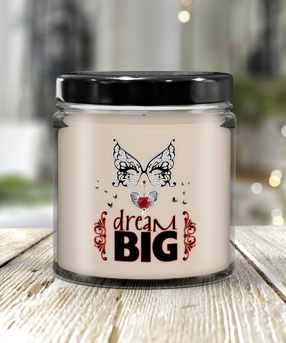 Dream Big Vanilla Soy Candle in Jar Scented Gift for Daughter