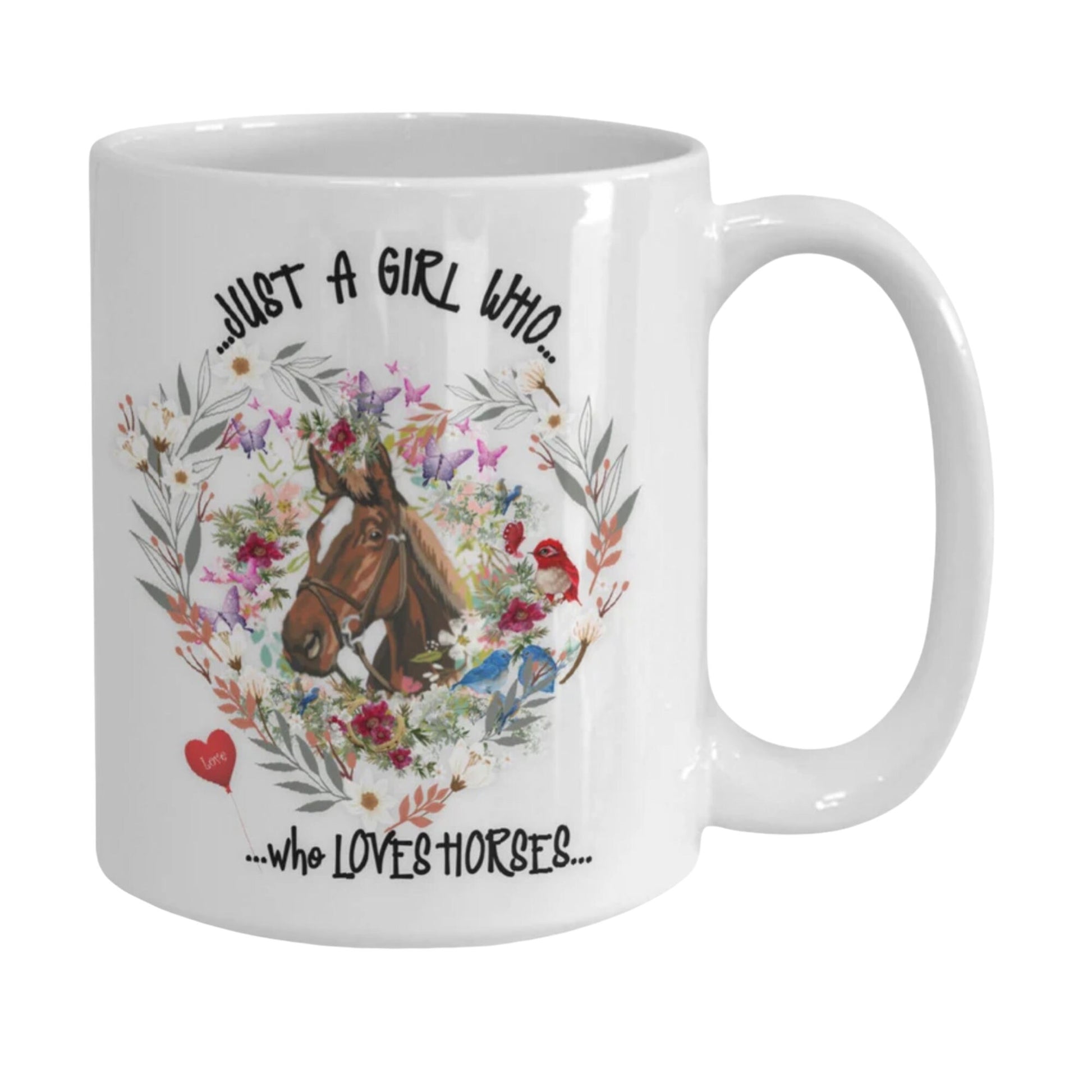 Horse Mug for Girls Who Love Horses Ceramic Coffee Gift