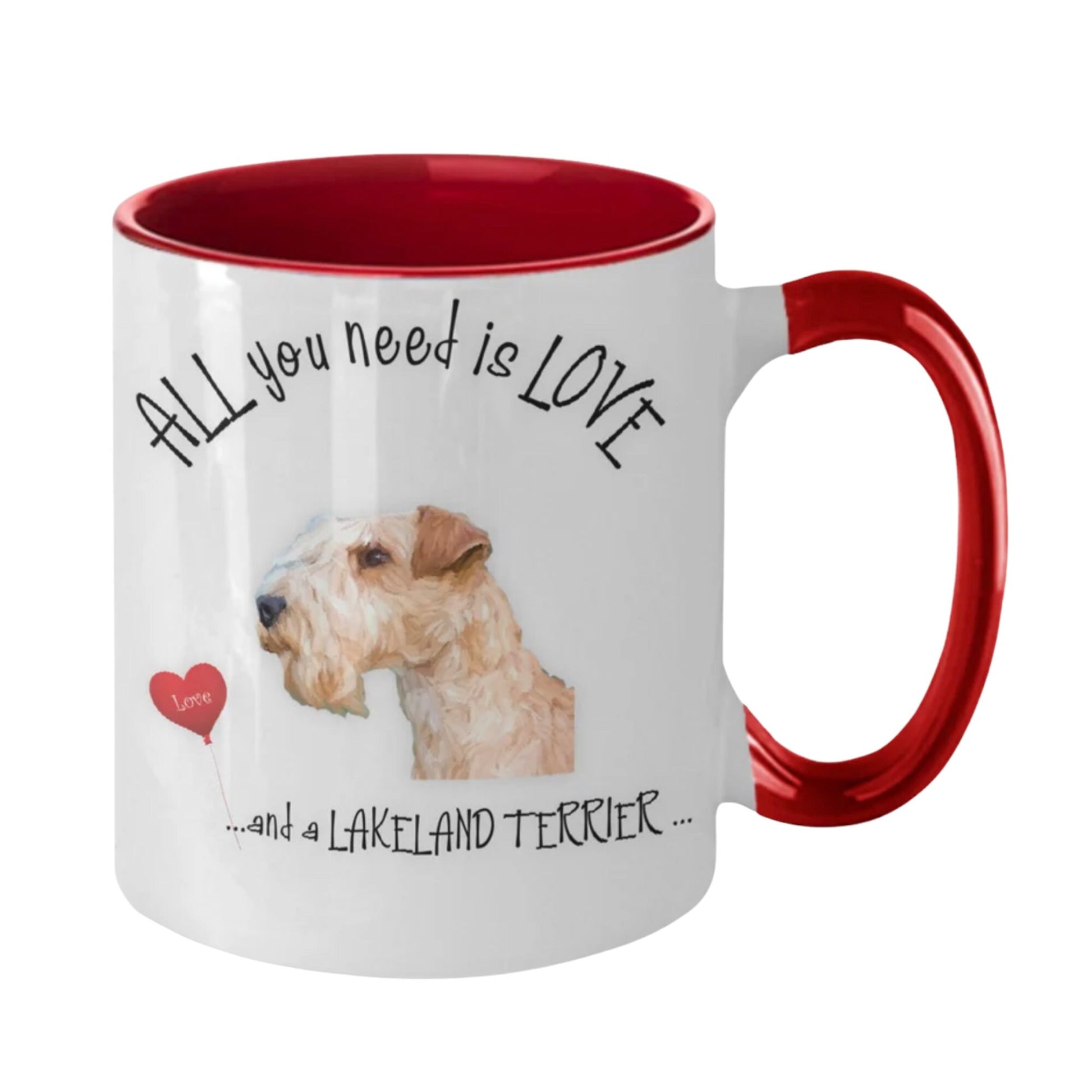 All you need is love and a Lakeland Terrier coffee mug gift