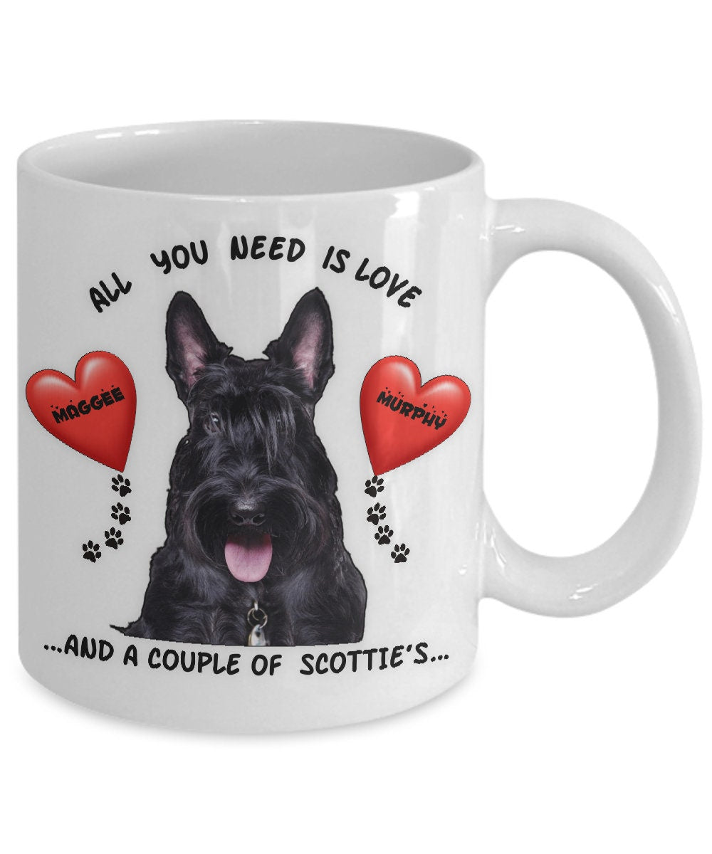 Enjoy your coffee with MAGGEE and Murphy Scotty dog mugs