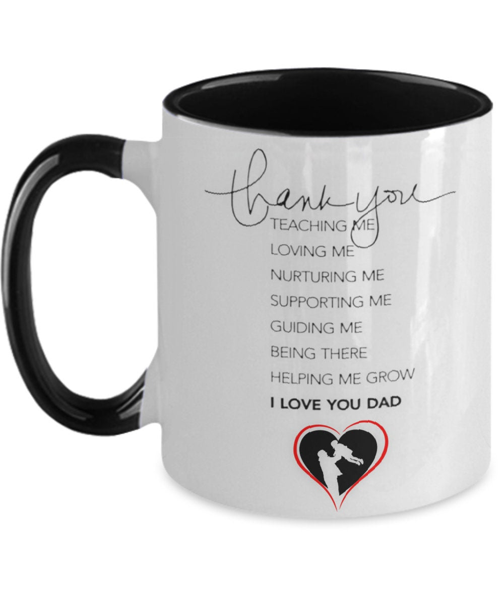 Thank you, Dad mug perfect Father’s Day gift, from daughter or mom