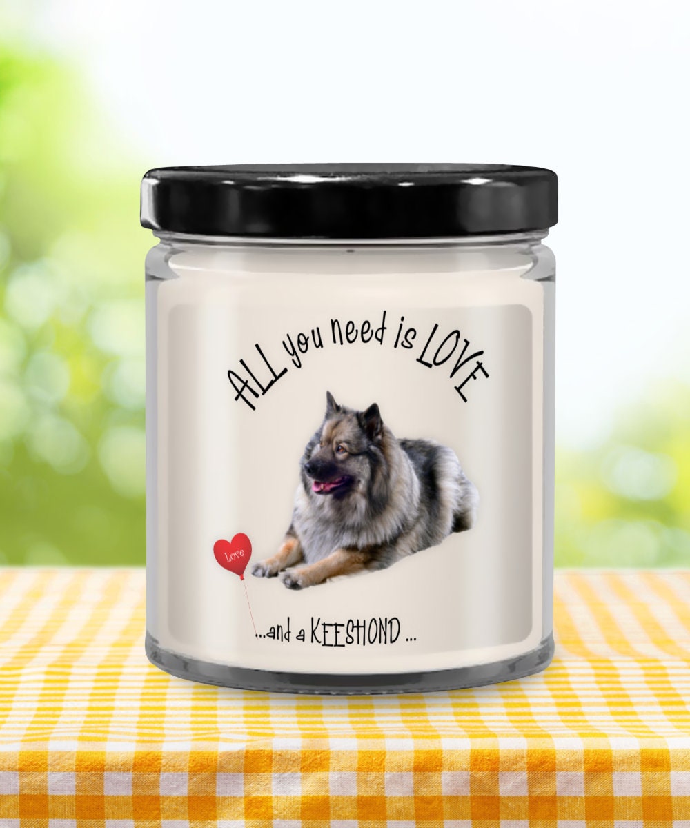 Keeshond Dog Candle – Perfect Gift for Dog Lovers