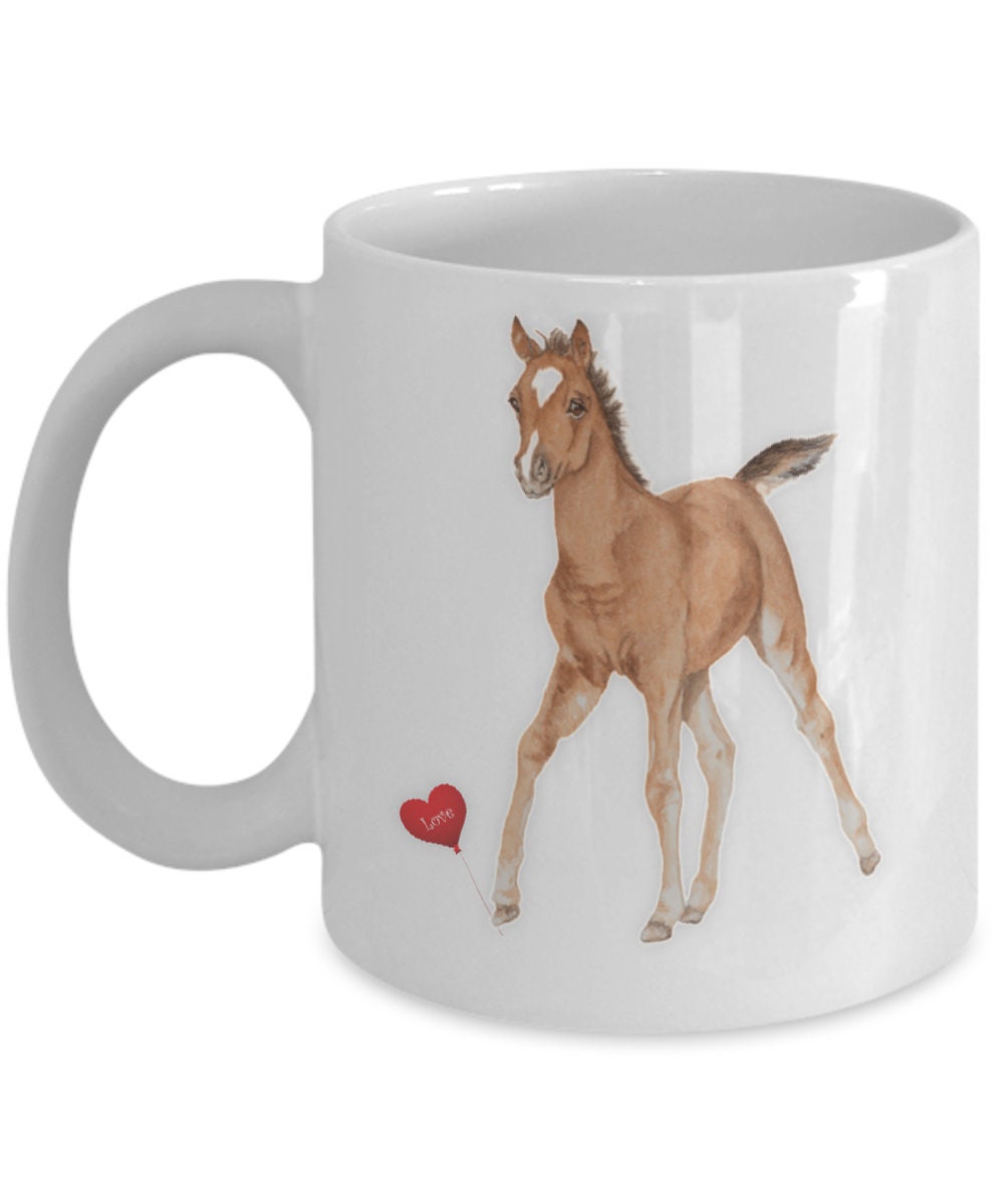 Horse Coffee Mug with Baby Horse Perfect Gift for Horse Lovers