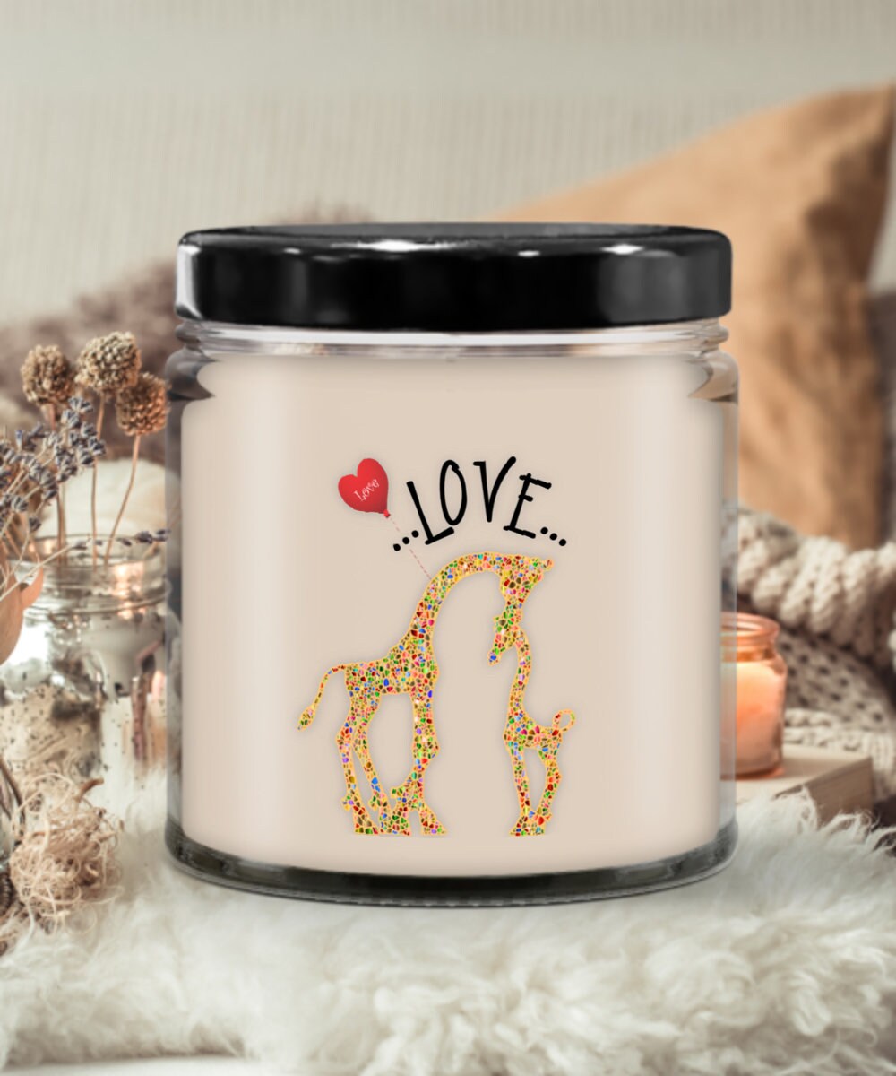 Giraffe Vanilla Candle Gift Set for Mother’s Day and Special Occasions