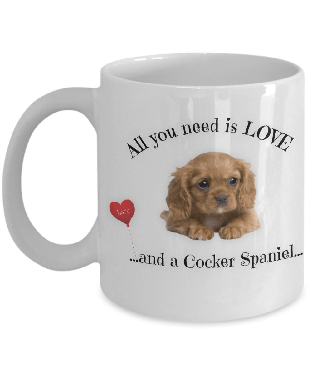 Show your love with this Cocker Spaniel mug for dog moms