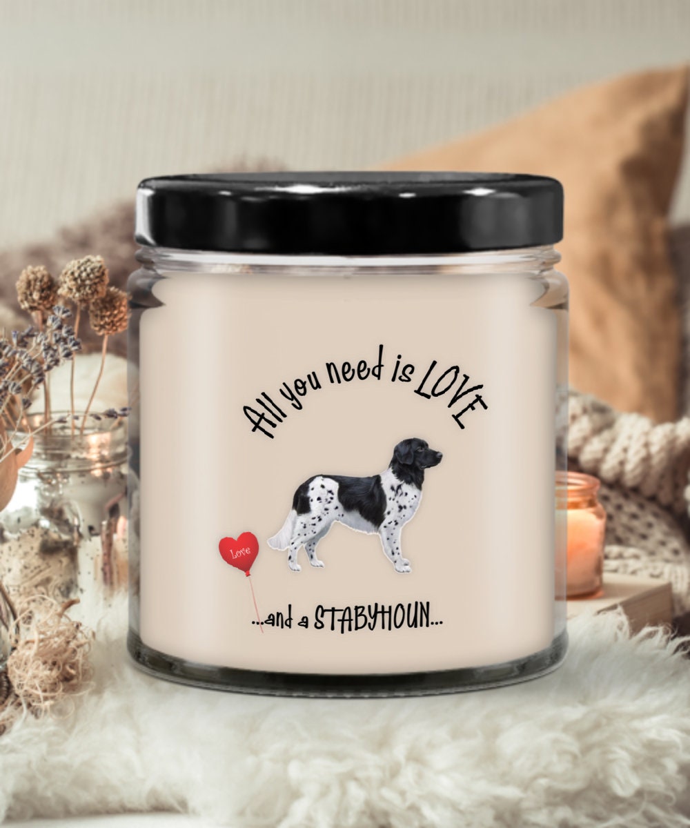I Love My Stabyhoun Candle Pet Gift