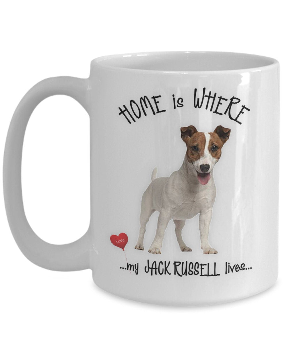 Home is where my Jack Russell lives coffee mug gift