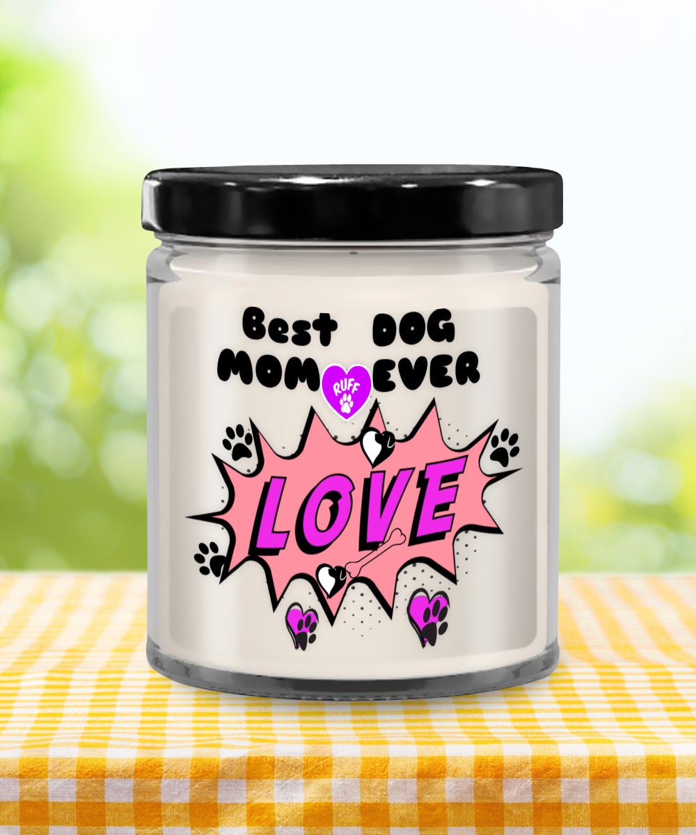 Best Dog Mom Ever Candle Gift for Dog Lovers