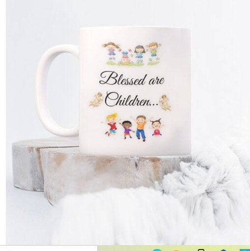Blessed Children Mug Makes a Heartfelt Family or Mom Gift