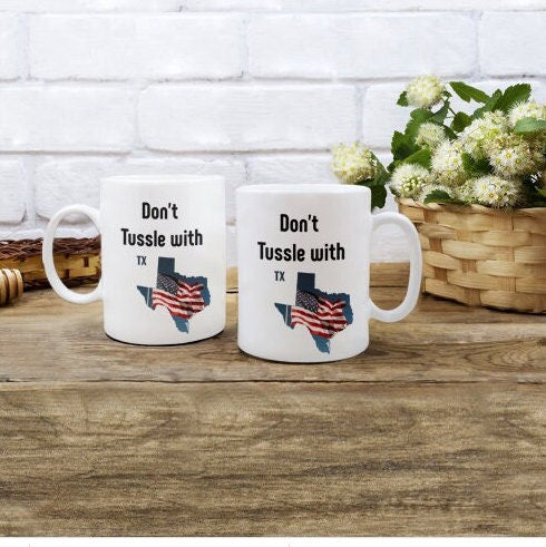 Show your pride with the I Love Texas 15 oz Coffee Mug