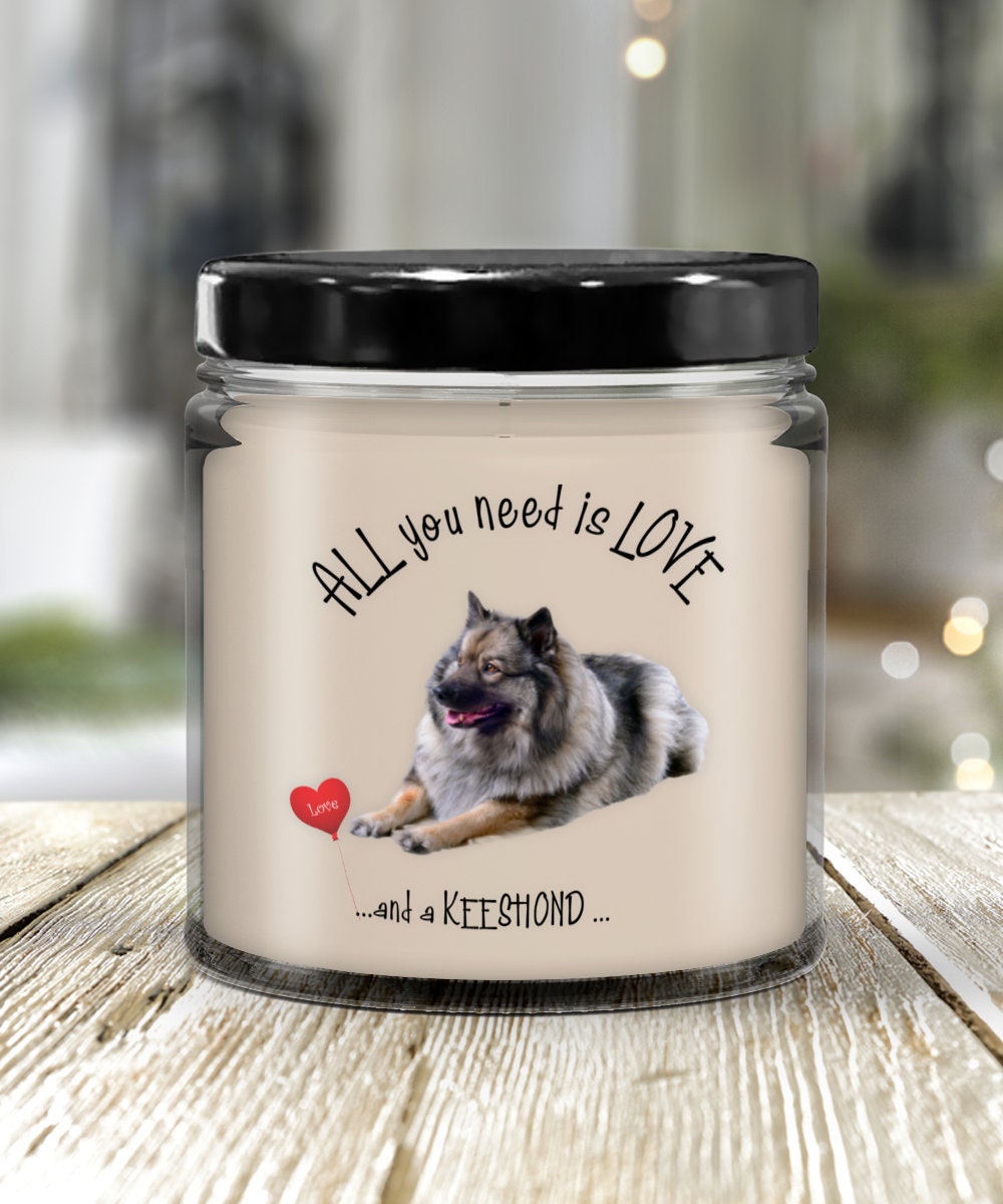 Keeshond Dog Candle – Perfect Gift for Dog Lovers