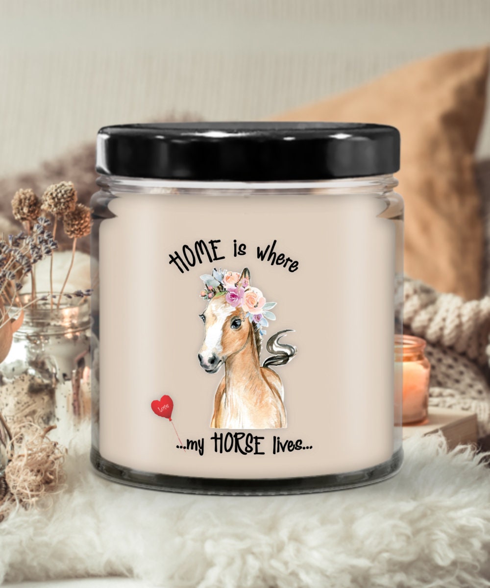 Home Is Where My Horse Lives Scented Candle Gift