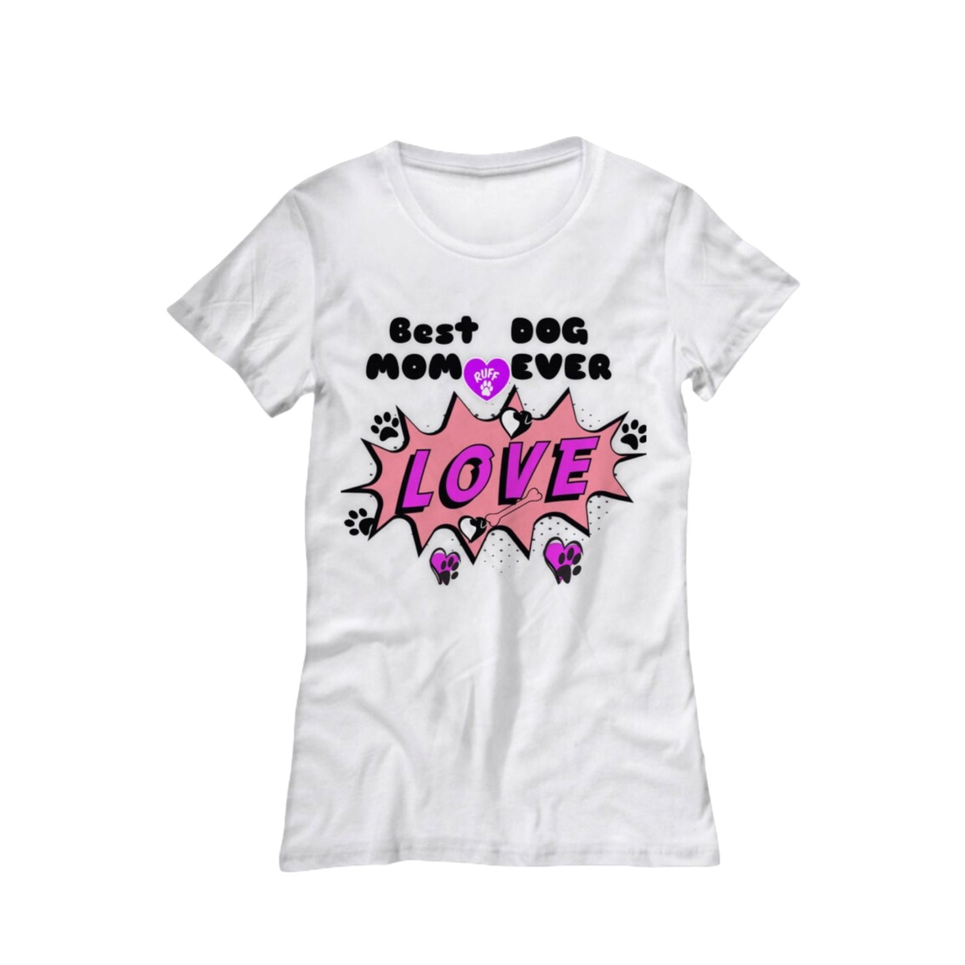 Show your love with the Best Dog Mom Ever women’s tee shirt