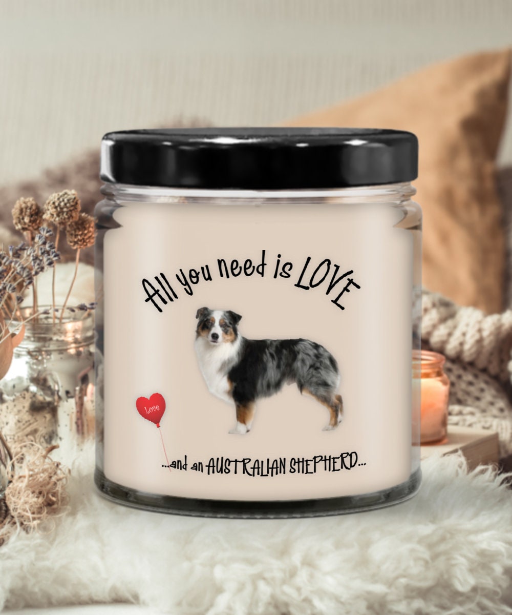 All you need is love vanilla dog candle gift for pet lovers