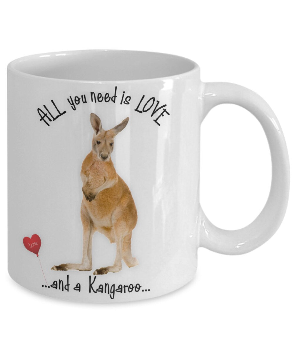 All You Need Is Love and a Kangaroo Coffee Mug Gift
