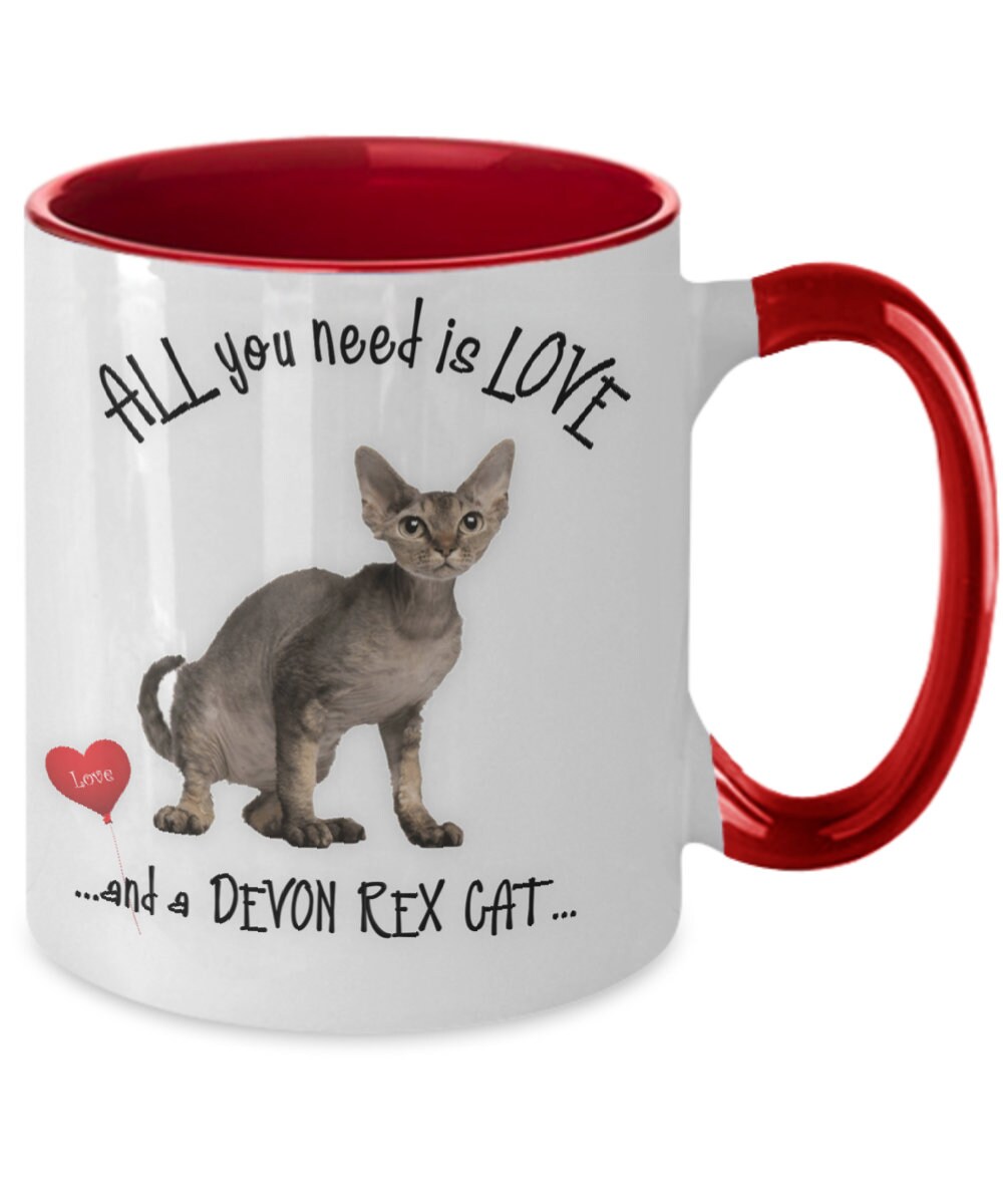 Devon Rex Cat Mug for Cat Lovers and Unique Gift Ideas