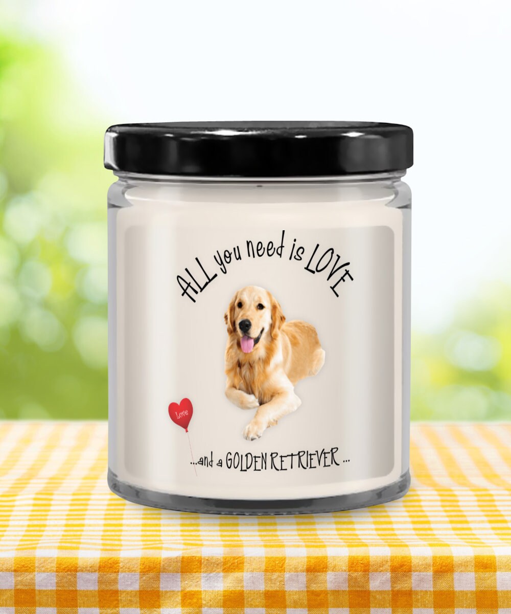 Golden Retriever Dog Candle for Pet Lovers and Dog Moms