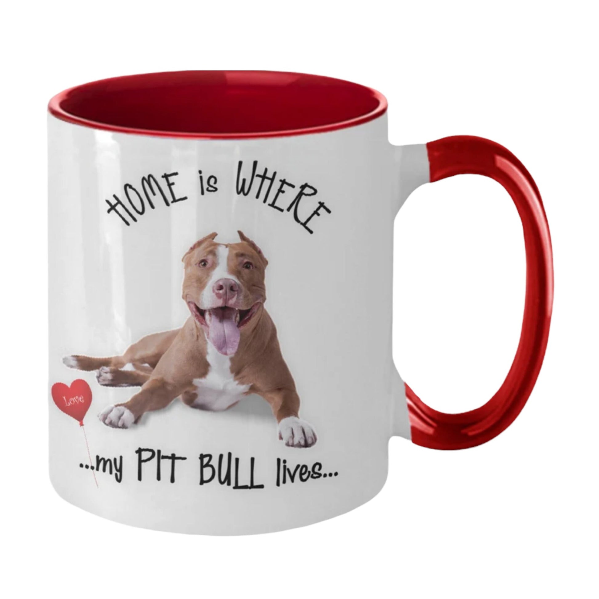 Home Is Where My Pit Bull Lives Gift Mug for Dog Lovers