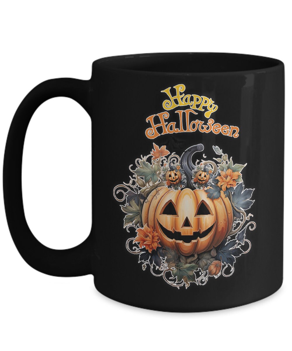 Celebrate Halloween with a Happy Halloween Pumpkin Coffee Mug