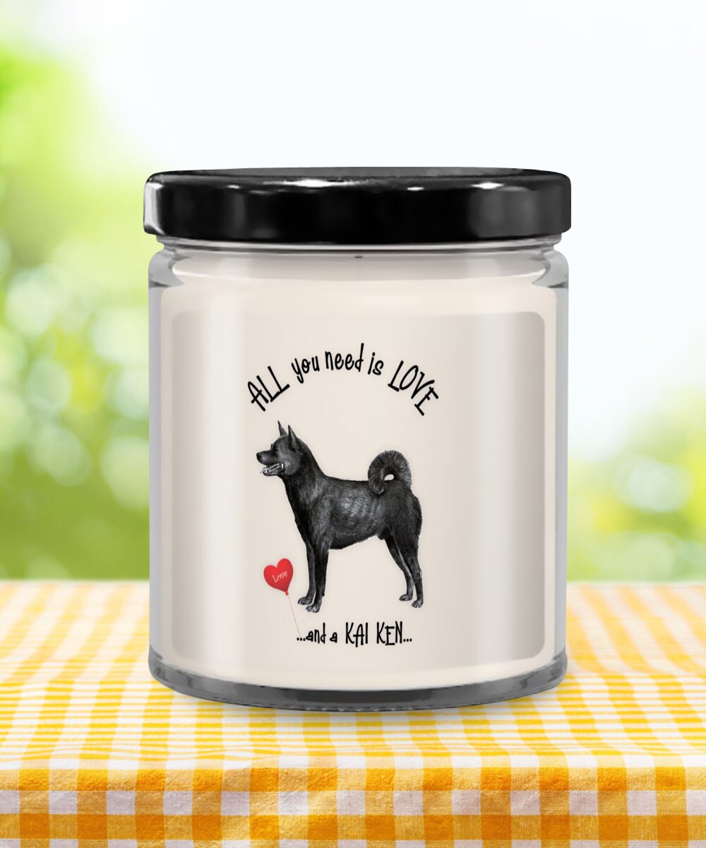 All you need is love and a Kai Ken candle gift