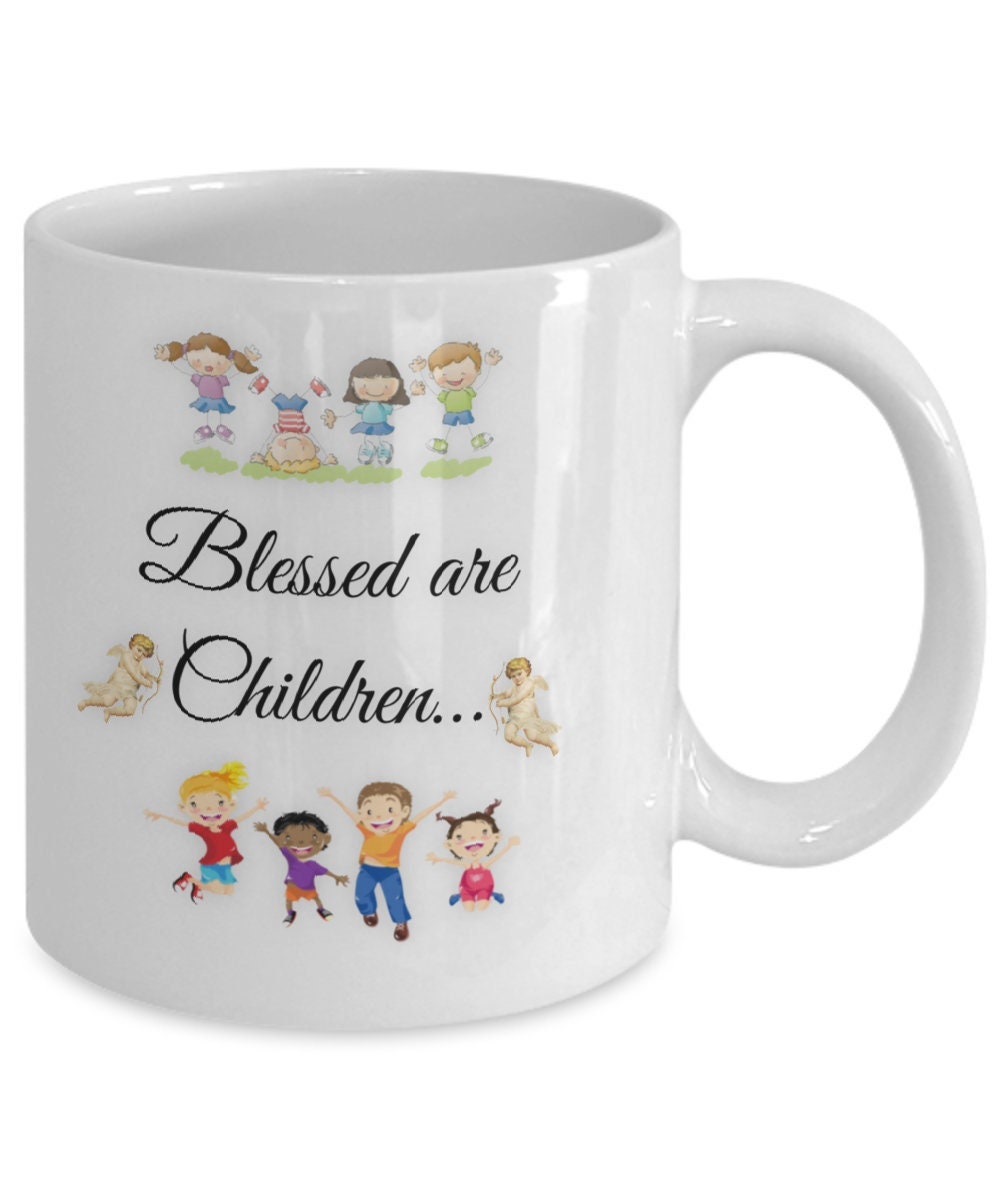 Blessed Children Mug Makes a Heartfelt Family or Mom Gift